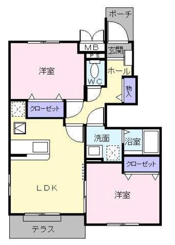 ウィン・ウィンＢの間取り