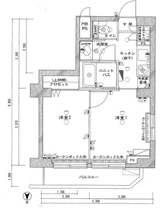 【間取り】 | ルーブル中延壱番館