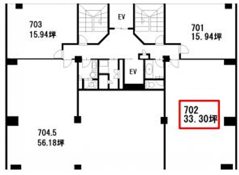 ＥＰＯ ＳＨＩＮＯＳＡＫＡ ＢＵＩＬＤＩＮＧの間取り