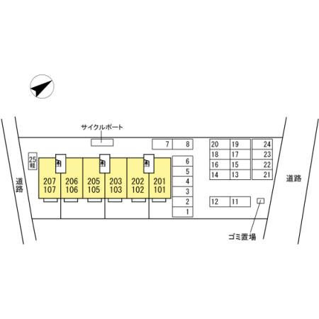 クレセント・モアの区画図