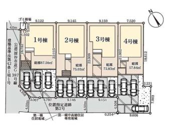 リーブルガーデン．Ｓ　深谷上野台第25　の区画図|現地区画図