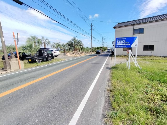 久留米市草野町売地の前面道路含む現地写真