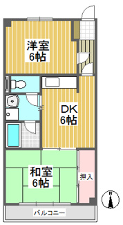 【間取り】 | コージーハイムA棟