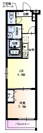 フジパレス我孫子Ⅱ番館の間取り