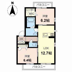 【間取り】 | シャーメゾンエクラージュモズ