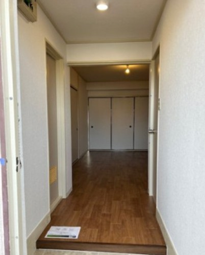 ソフト第一河辺マンションの玄関