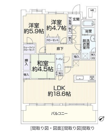 アンピール千早駅南の間取り|家族構成やライフスタイルに合わせやすい、魅力的な間取り☆