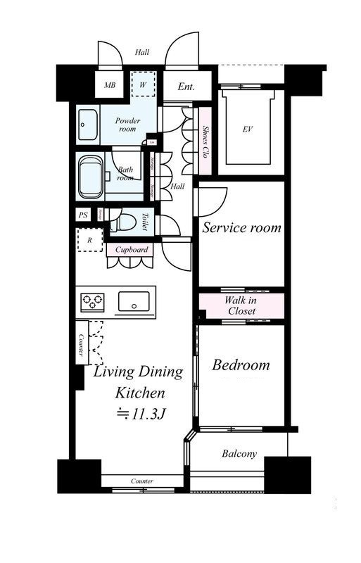 レジデンシャルステートタワー南千住の間取り|間取りです。