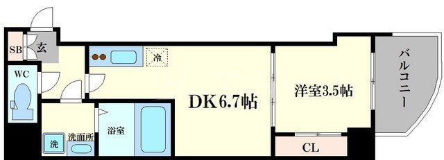 セレニテ梅田ESTの間取り