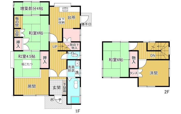 中古住宅　芥見南山1丁目の間取り