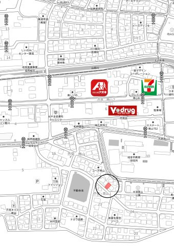 中古住宅　芥見南山1丁目の地図