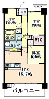 【間取り】 | ライオンズ茨木総持寺ステーショングラン　オーナーチェンジ物件 | ■賃貸中のオーナーチェンジ物件■2WAY可能。便利な駅前立地！■南東向き4階部分
■専有面積：73.99平米