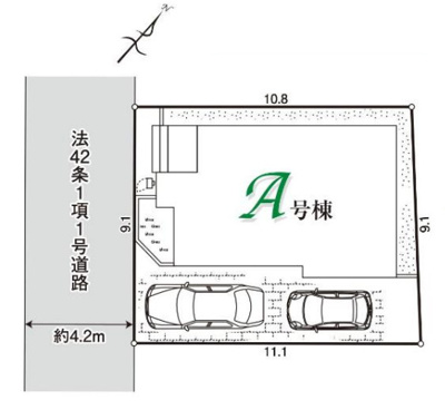【区画図】 | 入間市高倉2丁目　全1棟