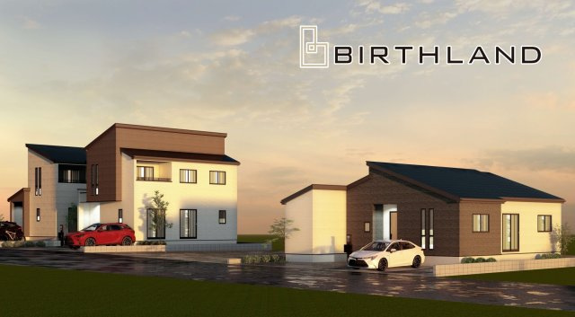 新築戸建・新築建売　郡山市開成六丁目　開成小・第一中の外観パース|完成予想図