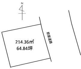 姫路市書写台３丁目の売地の土地図