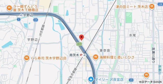 ヴェルドゥール南茨木の地図