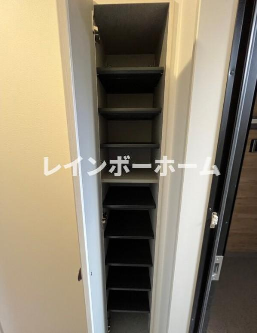 ルアナメゾン馬橋02の玄関|収納もある玄関です