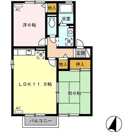 パークサイドヴィラ　B棟の間取り