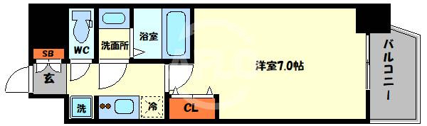 プレミアムコート阿波座WESTの間取り|プレミアムコート阿波座WEST　間取り