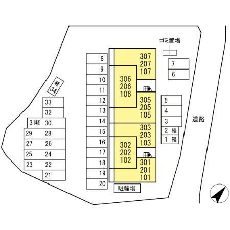 フェニックスアレシアの区画図