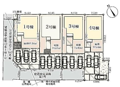 リーブルガーデン．Ｓ　深谷上野台第25　の区画図|３号棟省エネ性能ラベル
