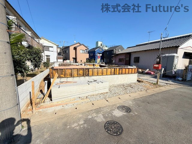三郷市戸ケ崎　新築戸建　全2棟　2号棟の外観|現地の写真になります。