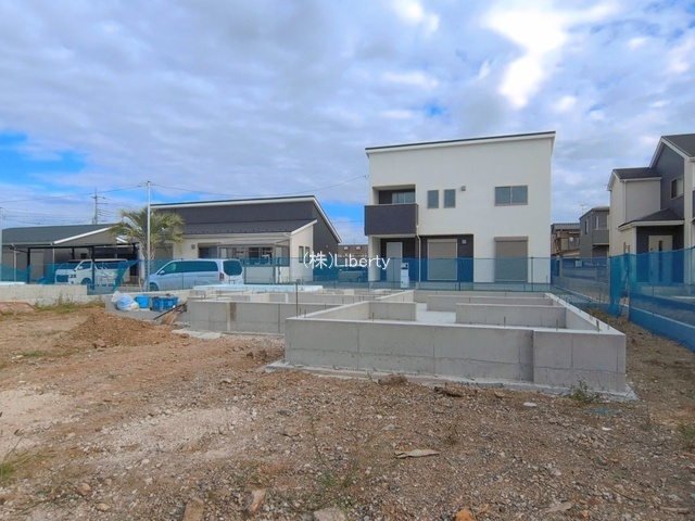 古河市諸川8期　新築戸建　3号棟の前面道路含む現地写真