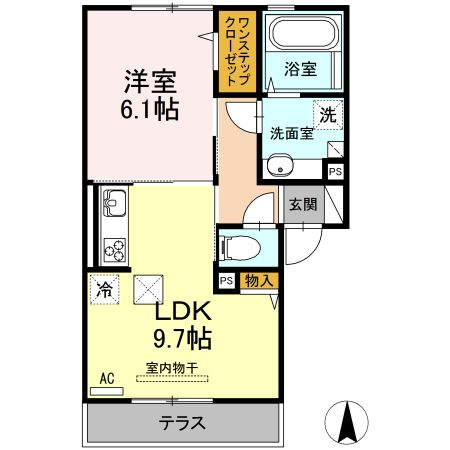 ポルトメルベーユＢの間取り