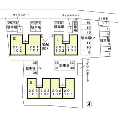【区画図】 | レスポワール Ⅱ