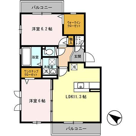 【間取り】 | コージィ・ボナール