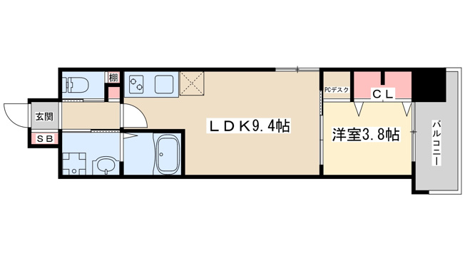 【間取り】 | スプランディッド江坂DUE