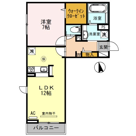 サニーハイツ大村の間取り