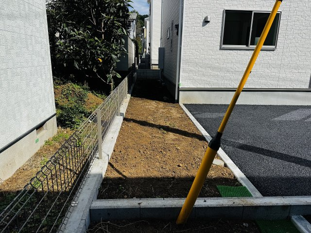 八王子市　宮下町　新築一戸建て　５期の庭|～お庭がございます～