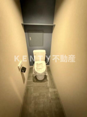 【トイレ】 | ベイヒルズ天王洲 | 落ち着いた色調のトイレです