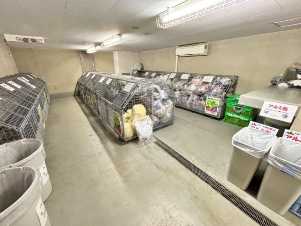 綺麗に整理されたゴミ置場