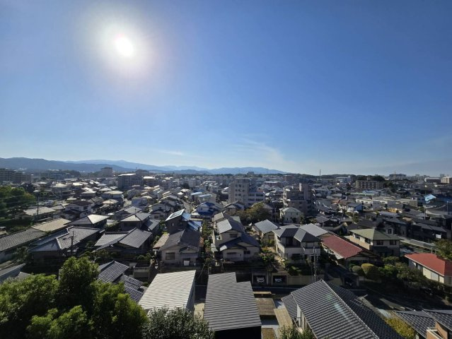 コアマンション下大利ネクステージの展望|南西向き！陽当たり・通風良好なので洗濯物がよく乾きそうです！