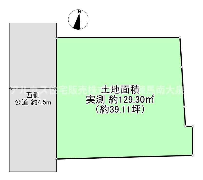 練馬区石神井台6丁目　土地　西武池袋線　大泉学園の土地図
