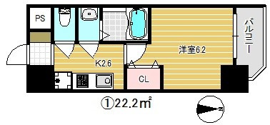 【間取り】 | グランパシフィック今里南