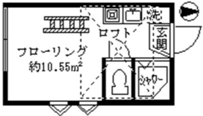 中野区鷺宮３丁目のアパートの間取り