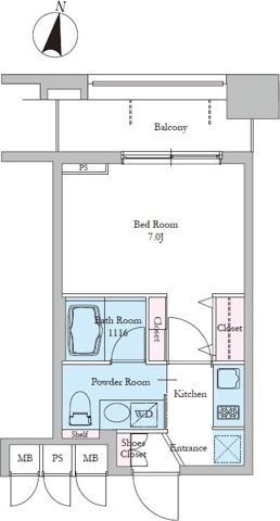 新品家具付きマンション音羽15(KaGood東京)の間取り|※間取りと異なる場合は現状を優先します。