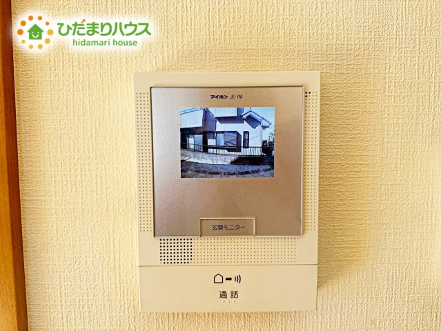 上尾市大谷本郷　二世帯中古戸建のセキュリティ|来客時にも安心なモニター付きインターフォンです。