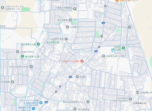★京都市伏見区久我森の宮町　第5期　新築一戸建ての地図