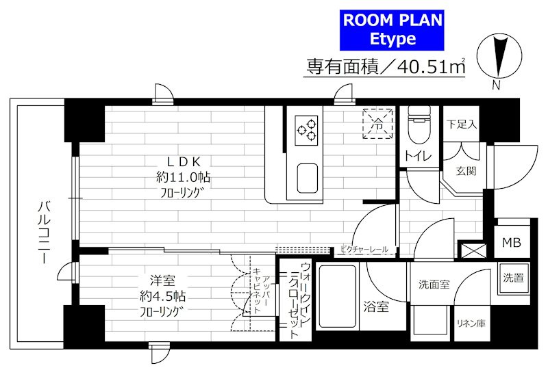 ステージファースト菊川アジールコートの間取り