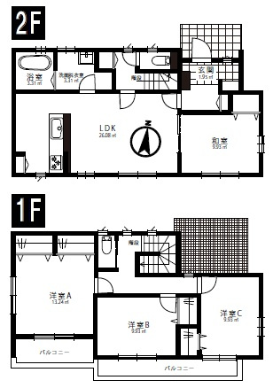 【間取り】 | 加須市下高柳中古戸建 | 現況と異なる場合は現況優先とさせていただきます