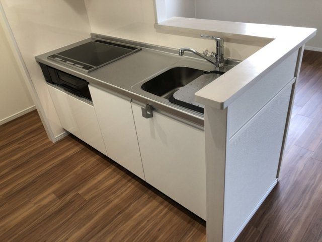 リエート余部A棟のキッチン