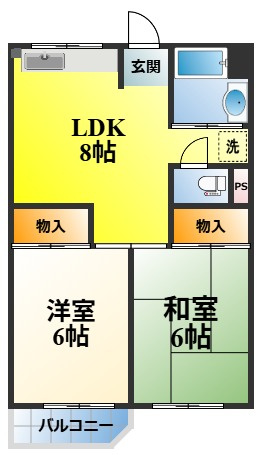 ビレッジハウス泉北栂タワーの間取り