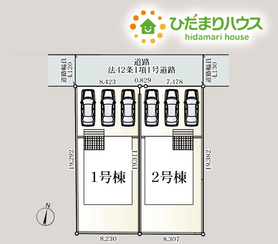 深谷市武蔵野　第3　新築一戸建て　クレイドルガーデン　01の区画図