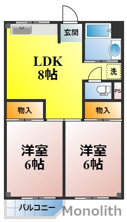 ビレッジハウス泉北栂タワーの間取り
