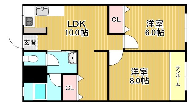 【間取り】 | 京橋第2コーポ