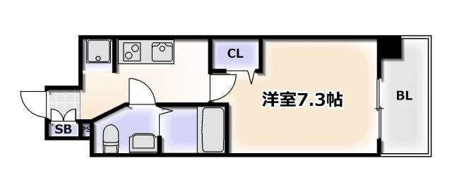 【間取り】 | エグゼ難波ＷＥＳＴリバー